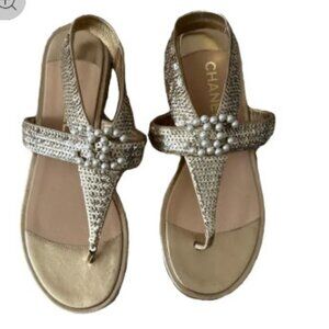 Chanel sequin sandals